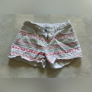 The Children’s Place White and Pink Jean Shorts Casual Summer Style